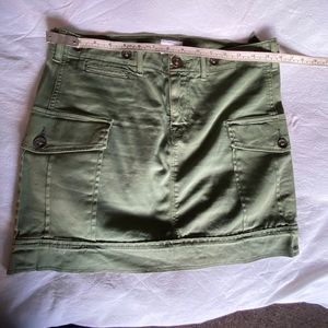 HUDSON Army Green Cargo Skirt